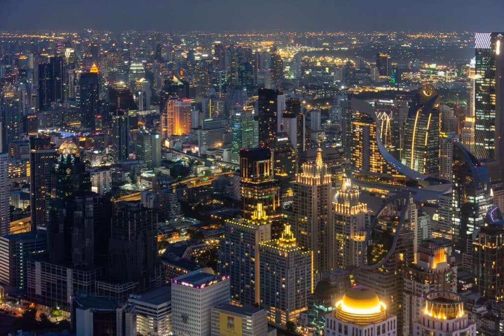 Bangkok bei Nacht vom Baiyoke Sky Hotel