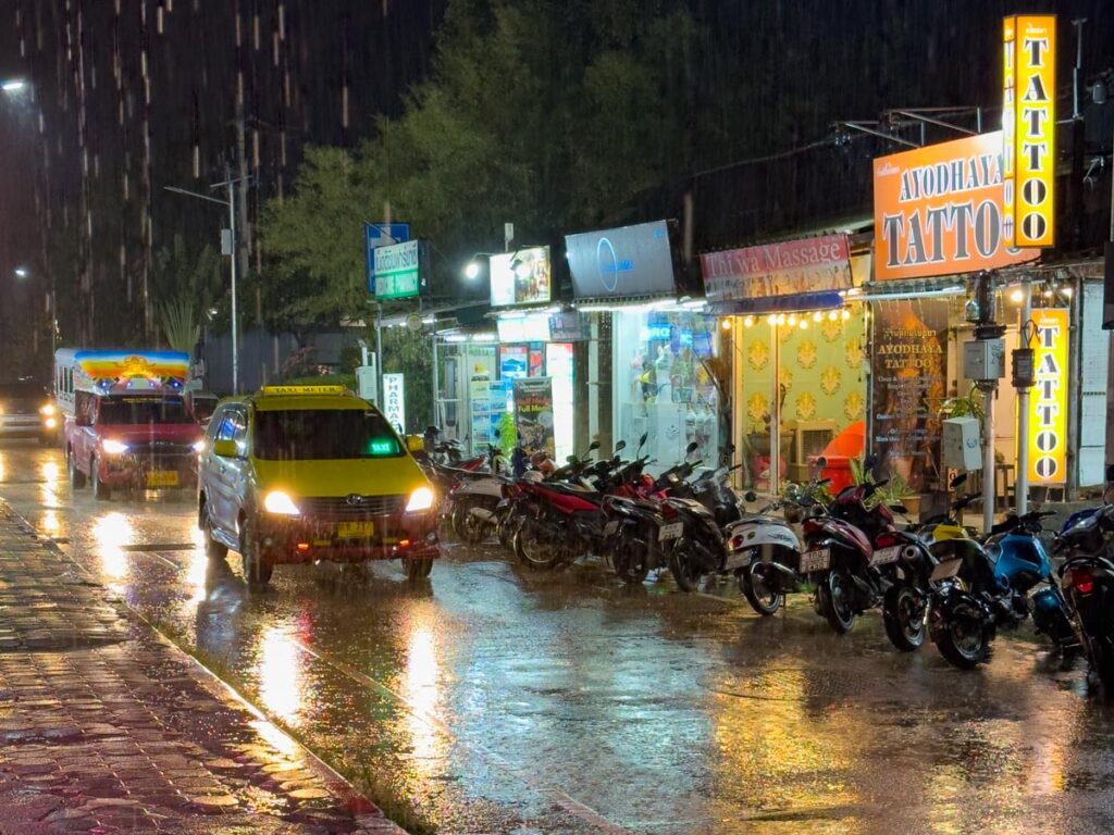 Regenzeit in Thailand